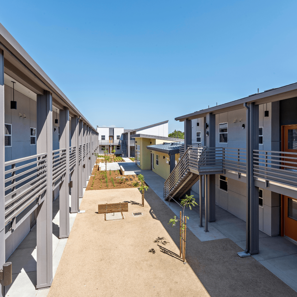 Renaissance building courtyard view